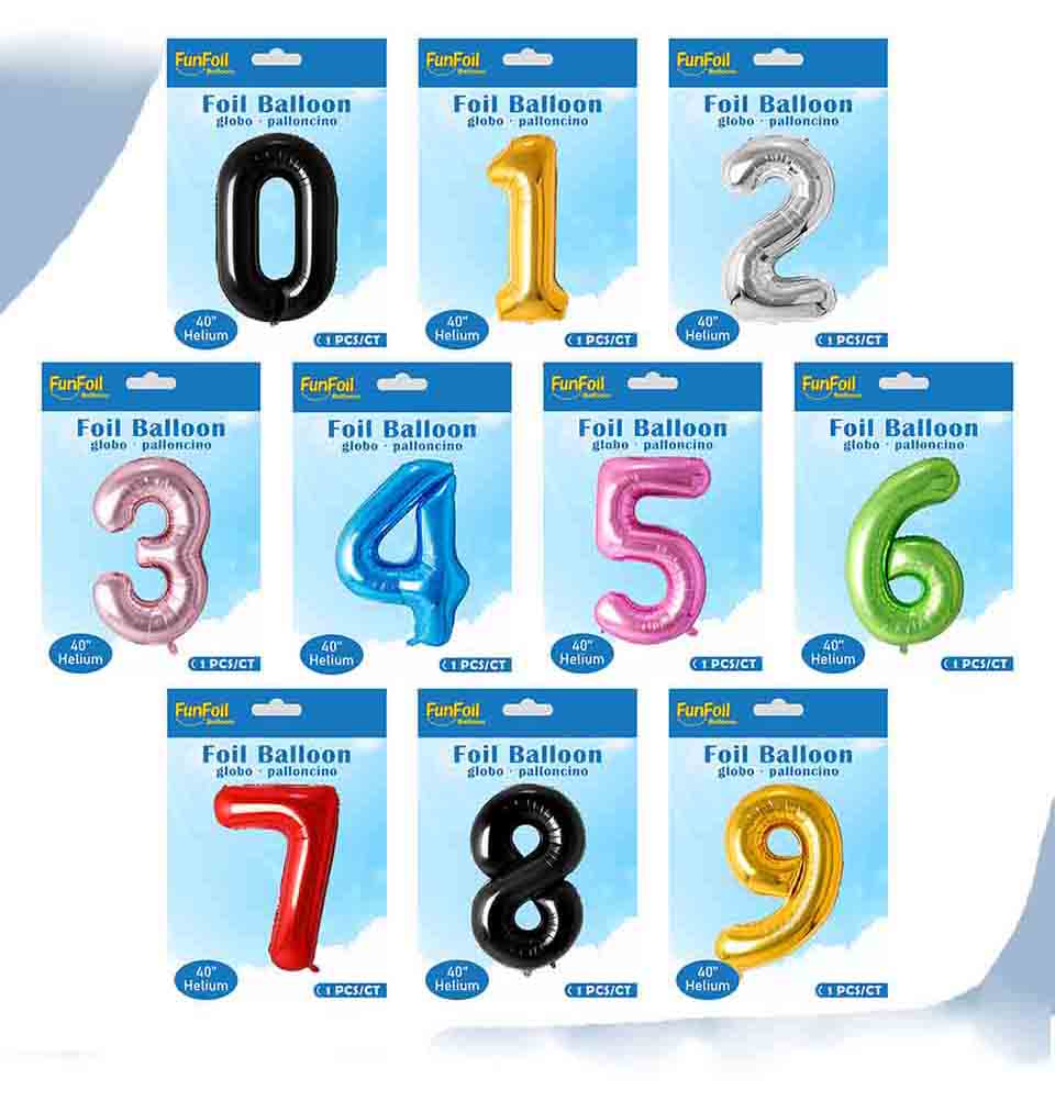 numbers mylar balloon manufacturers