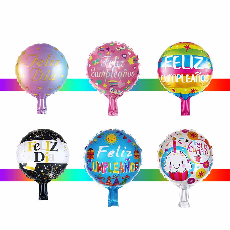 happy birthday balloons in spanish