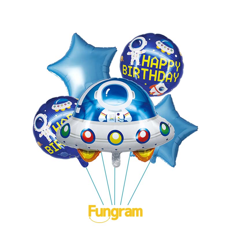 Happy birthday foil balloon fabrication