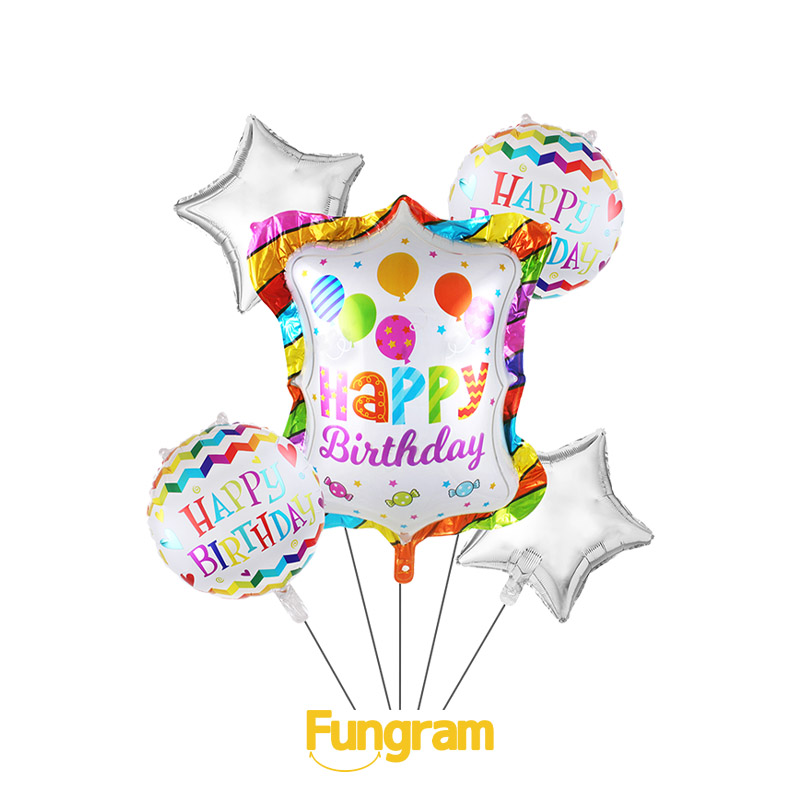Party Foil Set Balloons Supplies