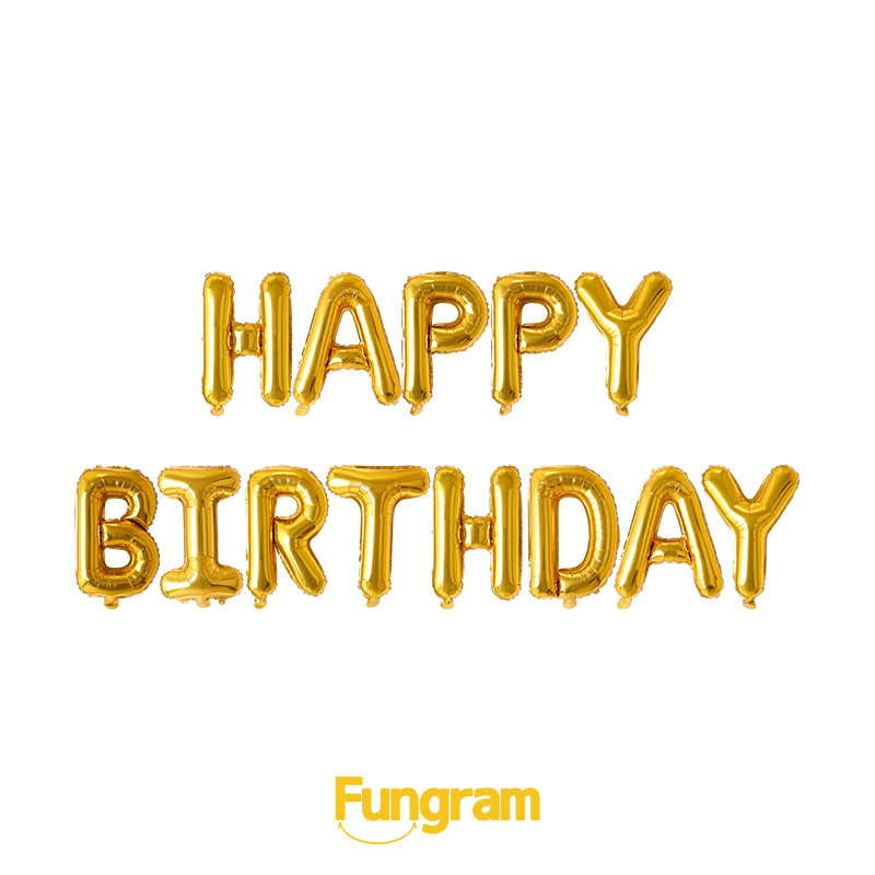 Happy Birthday Letter Foil balloons Manufacturers