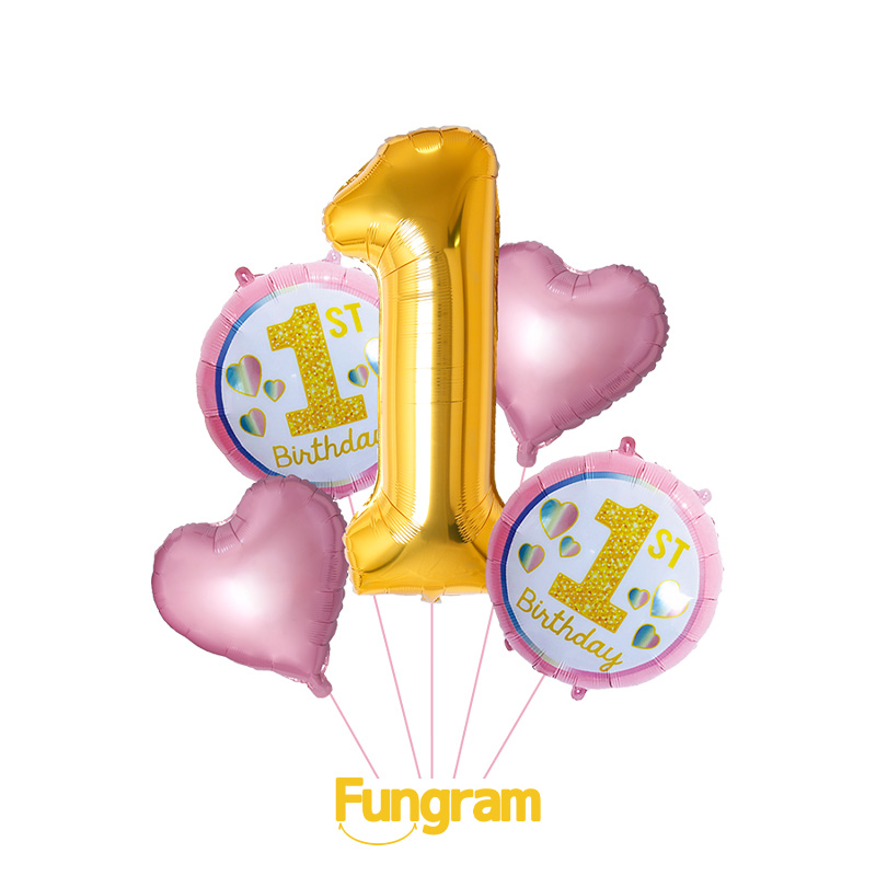 Birthday Foil Balloons Set Agency