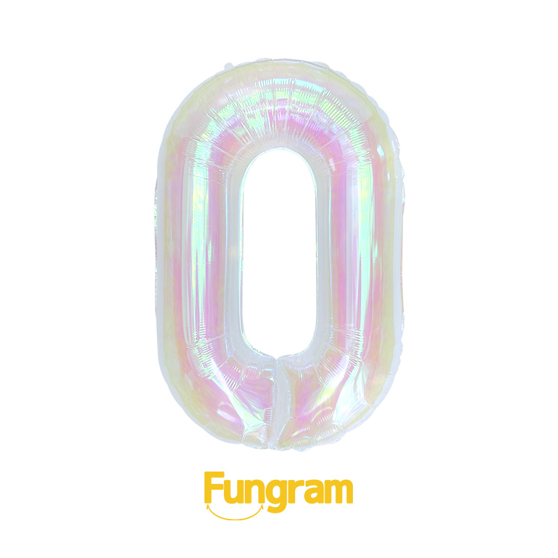 40inch Iridescent Number Balloons