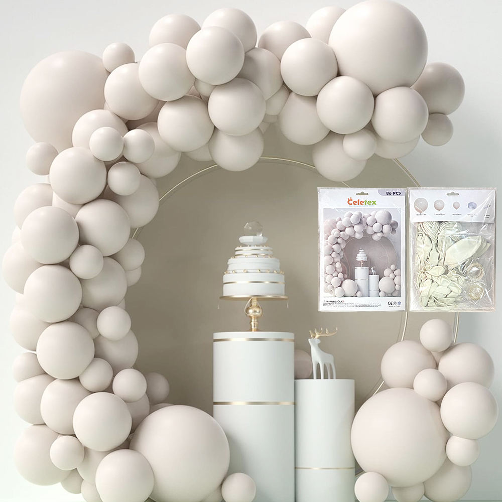 Sand White Balloon Arch Kit