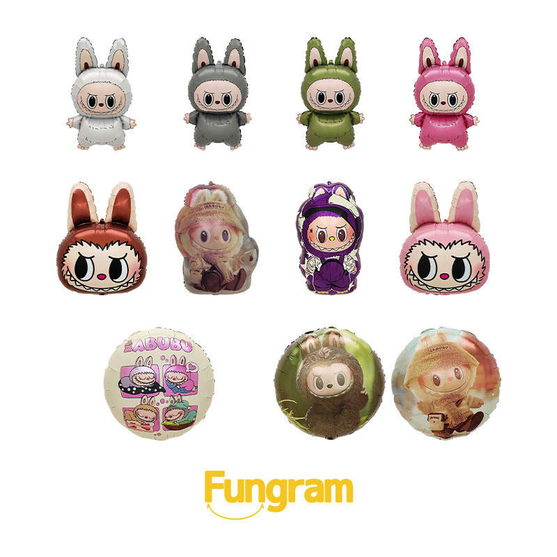 Labubu Character Foil Balloons