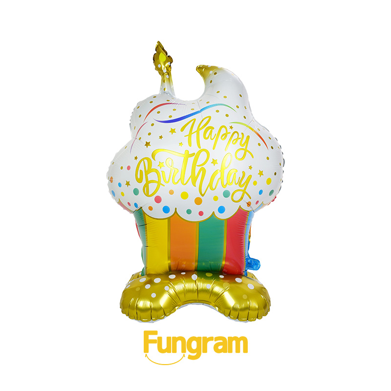 Birthday Cupcake Standing Foil Balloon