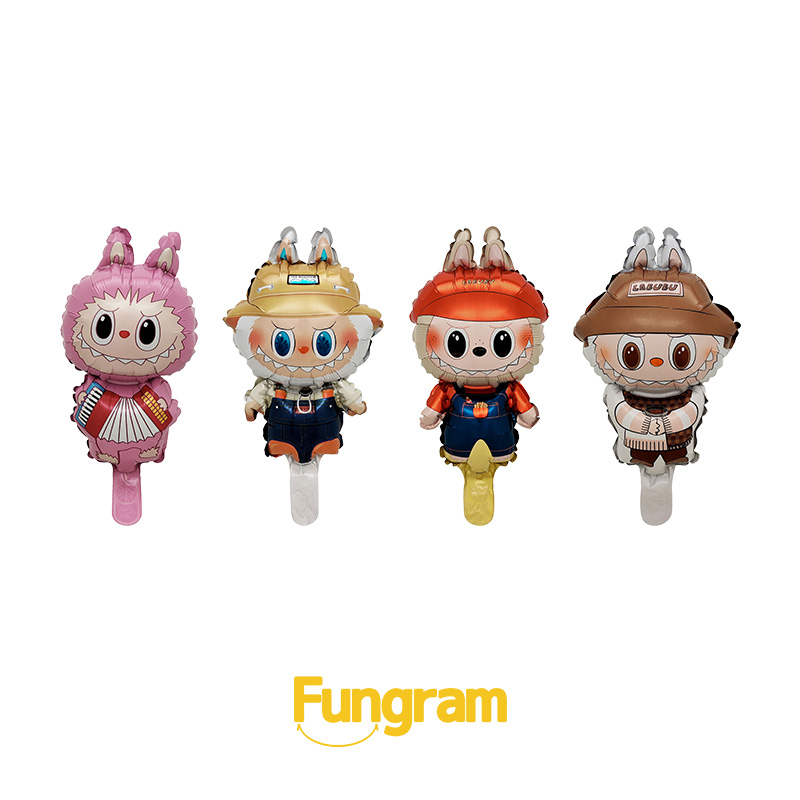 Labubu Mini Foil Balloons