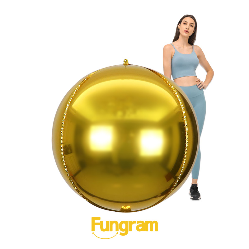 70 Inch Giant Gold 4D Balloons
