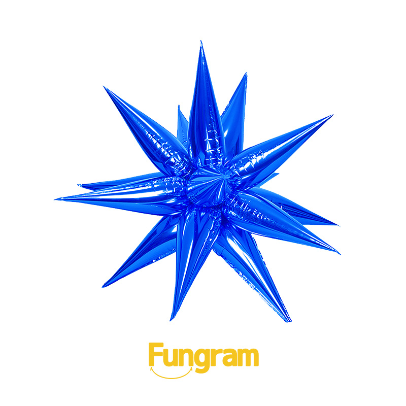 Blue Starburst Balloons