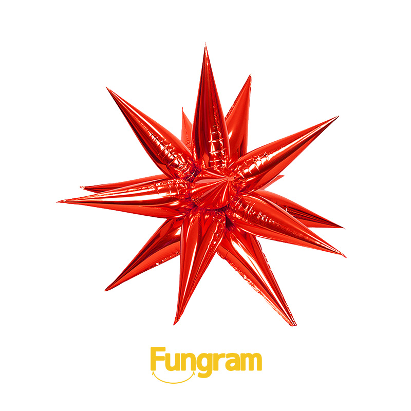 Red Starburst Balloons