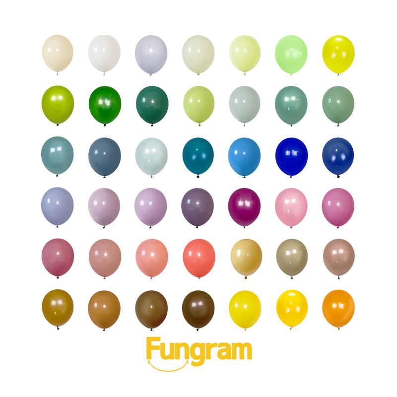 Retro Color Latex Balloons