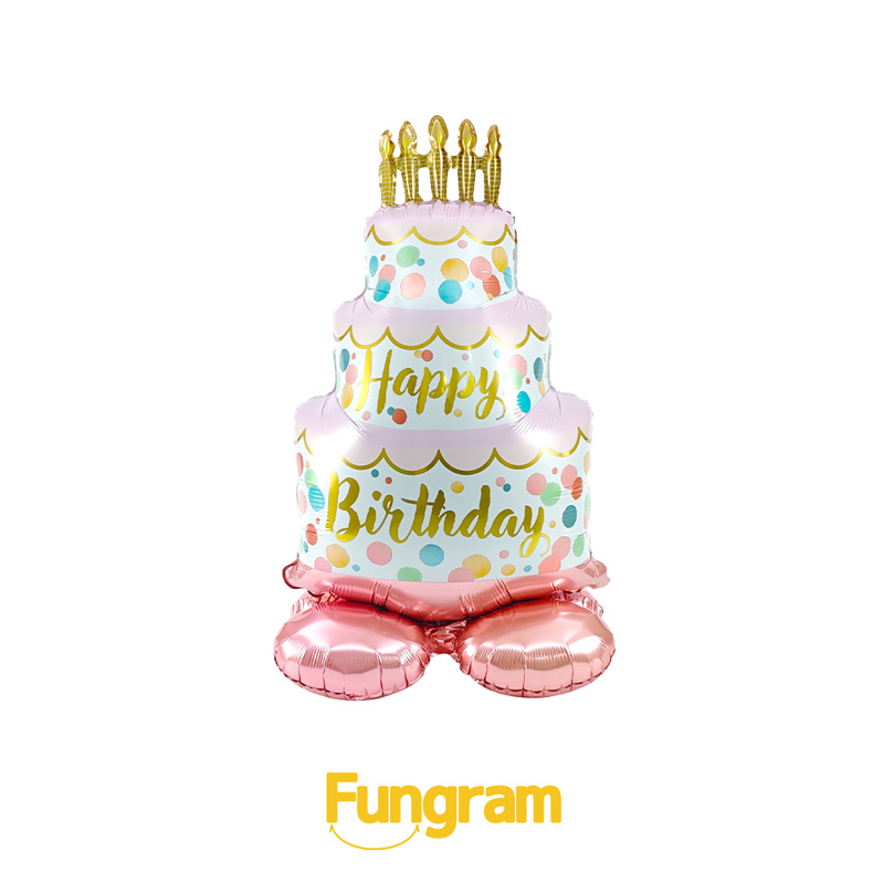 Standing Birthday Cake Balloon