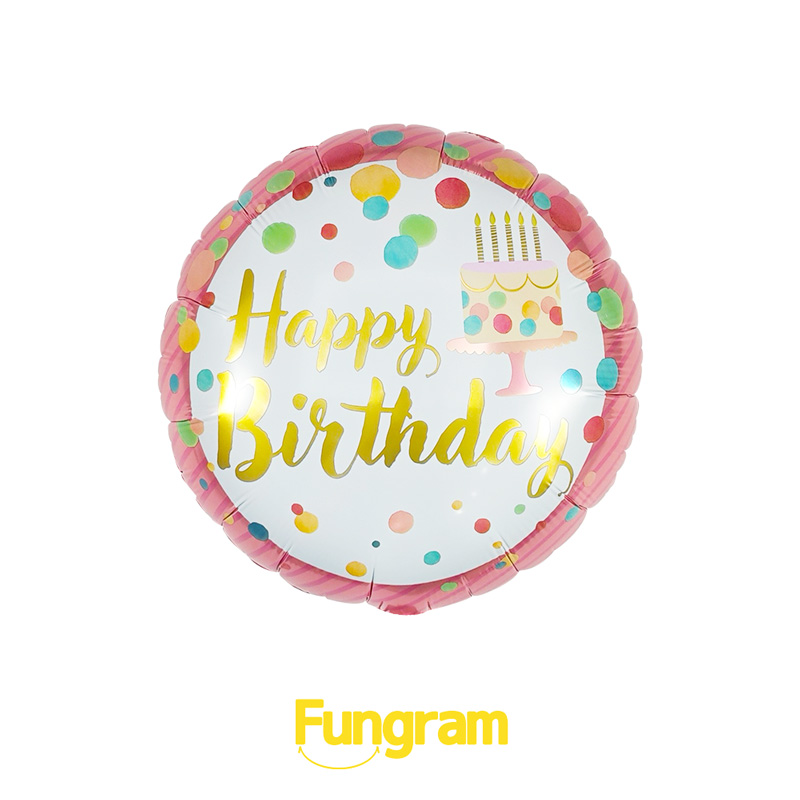 Birthday Round Foil Balloons