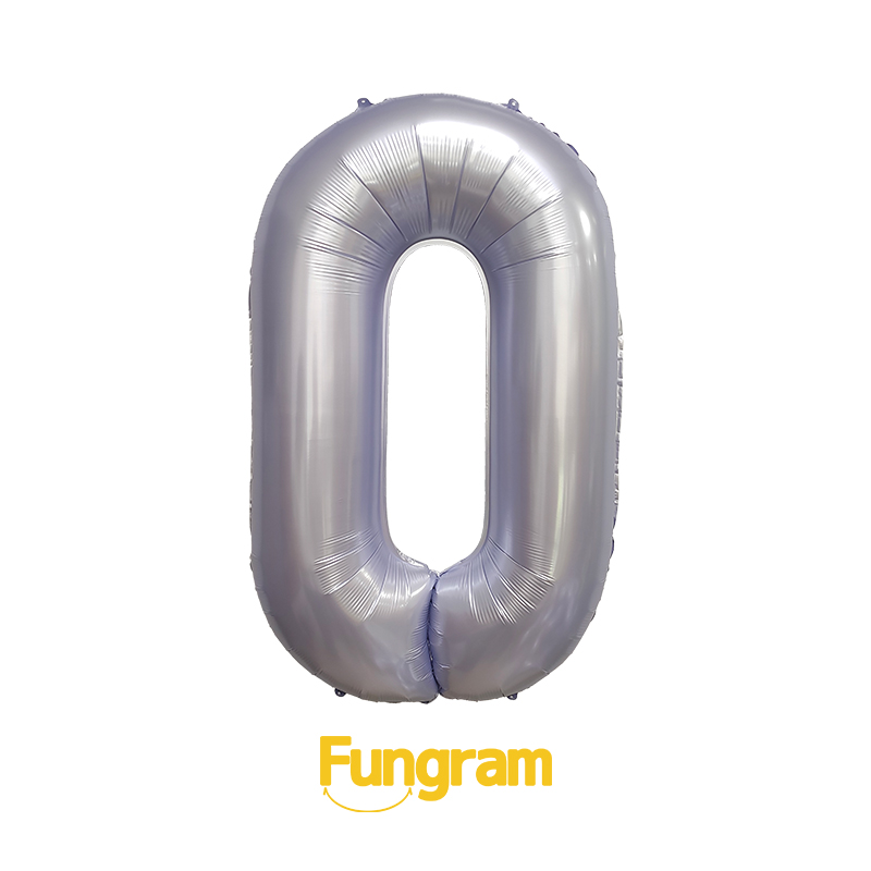 40 Inch Lilac Number Foil Balloon